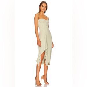 Katie May Doutzen Dress in Sage Size Medium MSRP $395 NWT